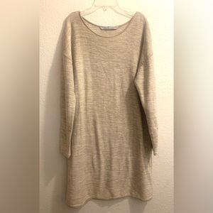 Athleta Cream Tunic Sweater Dress